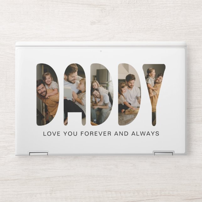 DADDY Photo Letters HP Laptop Skin (Front)