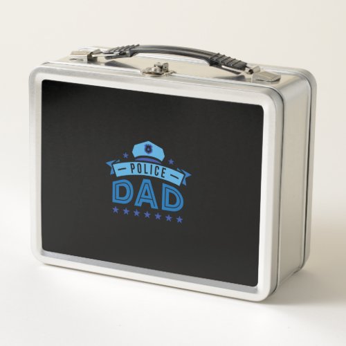 Daddy Policeman Metal Lunch Box