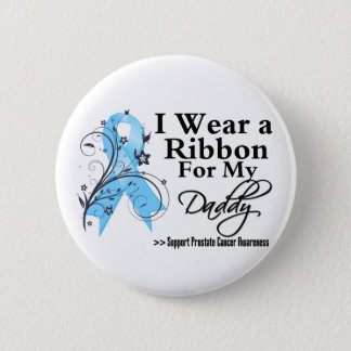 Daddy Prostate Cancer Ribbon Pinback Button