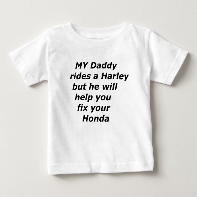 daddy rides baby T-Shirt (Front)