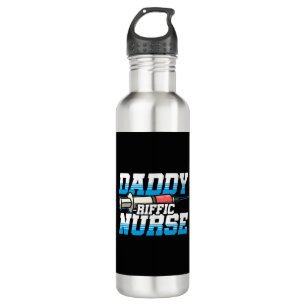 Daddy-riffic Nurse Injection Syringe National Stainless Steel Water Bottle