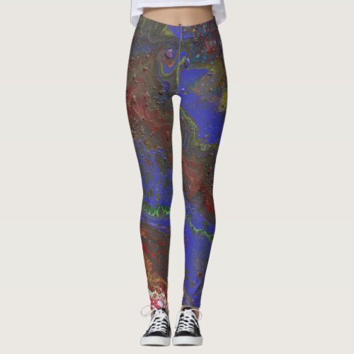 Daddy Rockin Strong 1 Wild Abstract Leggings