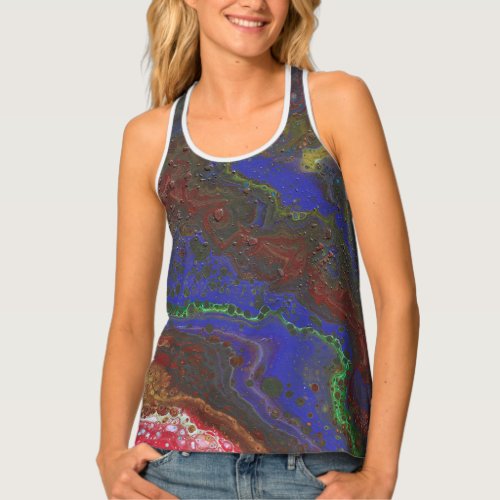 Daddy Rockin Strong 1 Wild Abstract Tank Top