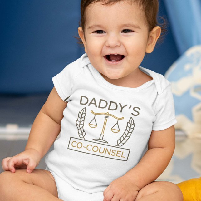 Daddy’s Co-Counsel Baby Bodysuit (Creator Uploaded)
