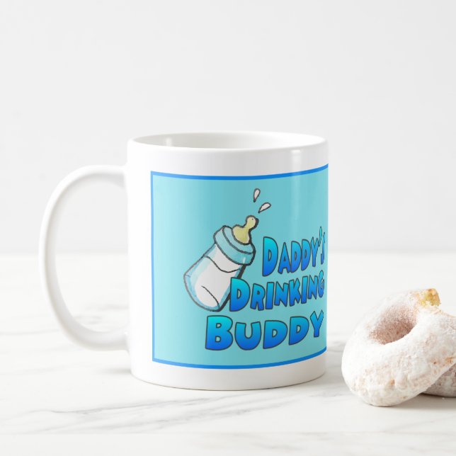 Daddy’s Drinking Buddy Photo Coffee Mug (With Donut)