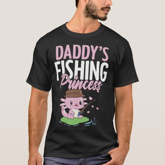 Daddy s Fishing Buddy Fisherman Little Girl Daught T-Shirt (Front)