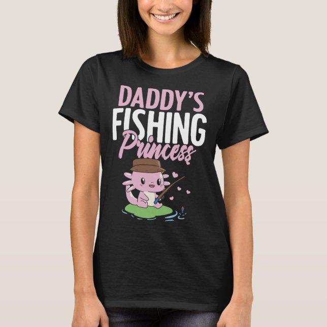 Daddy s Fishing Buddy Fisherman Little Girl Daught T-Shirt (Front)