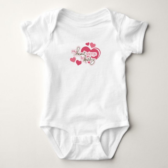 Daddy’s Girl  Baby Jersey Bodysuit (Front)