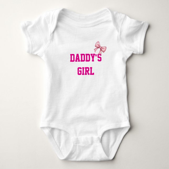 Daddy’s Girl Baby Outfit Baby Bodysuit (Front)
