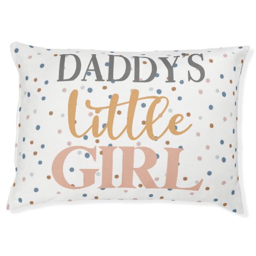 Daddys Little Girl polka Dot Pet Bed