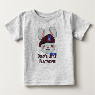 “Daddy’s Little Paratrooper Bunny” Baby T-Shirt