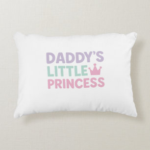 Daddy’s Little Princess – Pastel Neon Baby Girl De Accent Pillow