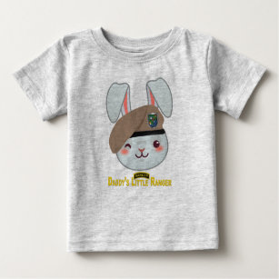 “Daddy’s Little Ranger Bunny” Baby T-Shirt