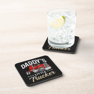 Daddy’s Little Trucker Beverage Coaster