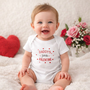 Daddy’s Little Valentine Baby's cute Valentine Baby Bodysuit