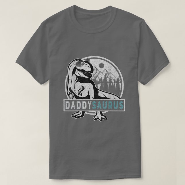 Daddy Saurus T re Dinosaur Men Father's Day Family T-Shirt (Design Front)