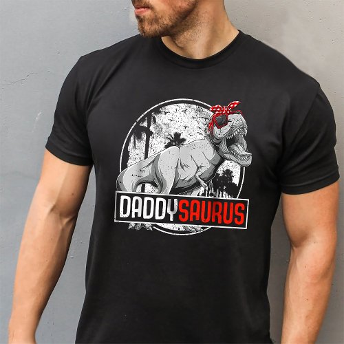 Daddy saurus T Rex Dinosaur Daddy Saurus T_Shirt