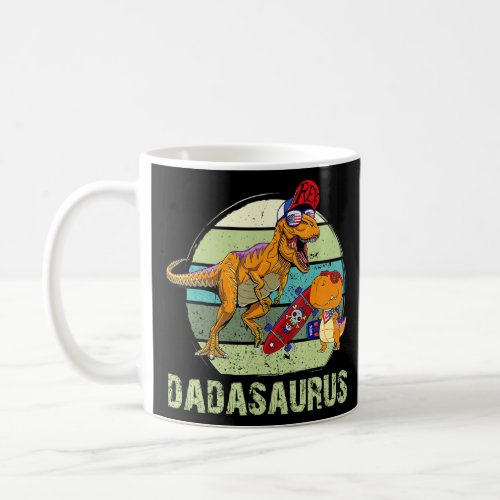 Daddy Saurus T Rex Men Fathers Day Family Matchin Coffee Mug