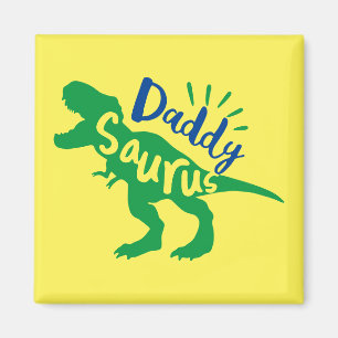Daddy Saurus T-Rex Silhouette Magnet