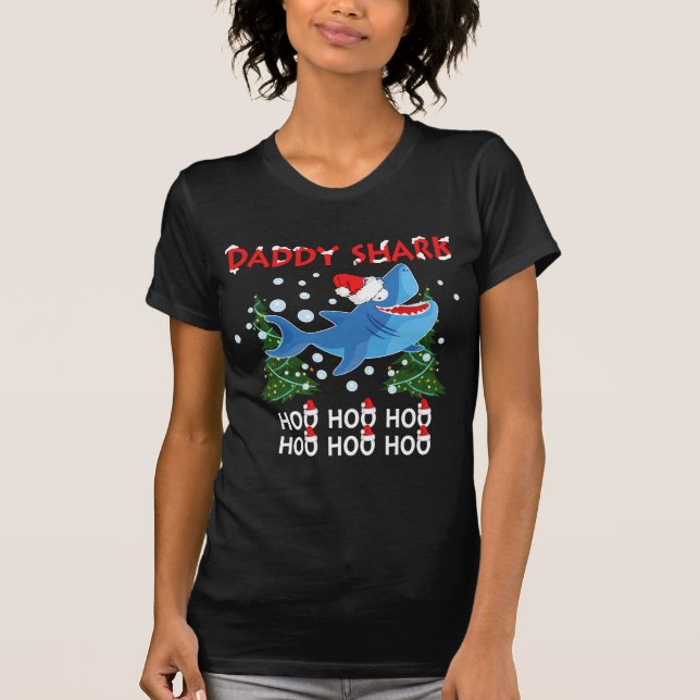 Daddy Shark Christmas T-Shirt (Front)