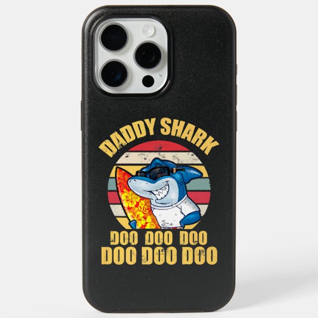 Daddy Shark Doo Doo Doo Fathers Day 2024 Otterbox iPhone Case (Back)