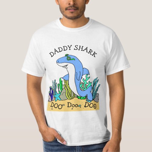 Daddy Shark Doo Doo Family T_Shirt