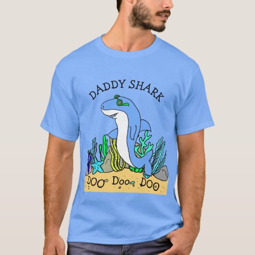 Daddy Shark Doo Doo Family T_Shirt