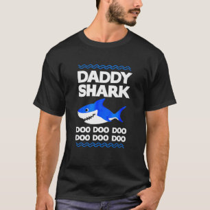 Daddy Shark Doo Doo Funny Family Matching Dad T-Shirt
