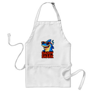 Daddy Shark Father's Day Gifts Adult Apron
