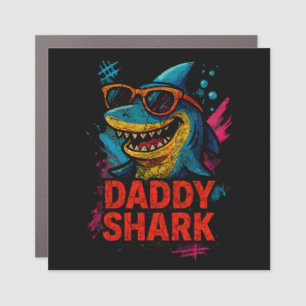 Daddy Shark Father's Day Gifts Car Magnet