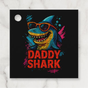Daddy Shark Father's Day Gifts Favor Tags