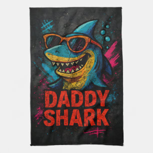 Daddy Shark Father's Day Gifts Kitchen Towel