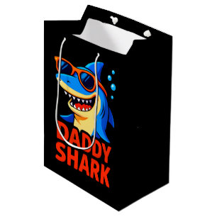 Daddy Shark Father's Day Gifts Medium Gift Bag
