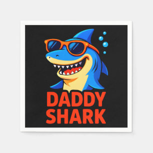 Daddy Shark Father's Day Gifts Napkins