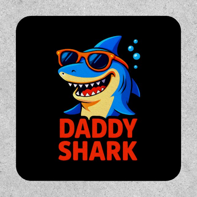 Daddy Shark Father's Day Gifts Patch (Front)