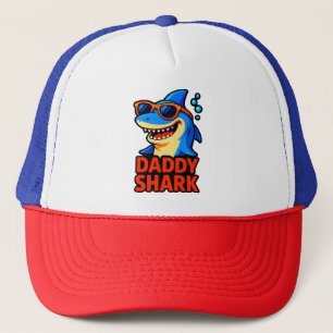 Daddy Shark Father's Day Gifts Trucker Hat