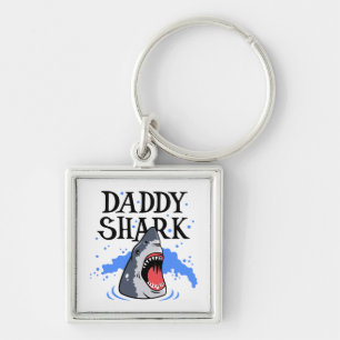 Daddy Shark - Great White Keychain