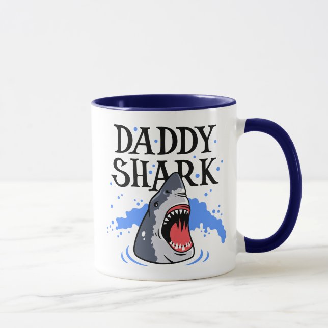 Daddy Shark - Great White Mug (Right)