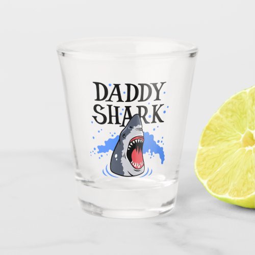 Daddy Shark _ Great White Shot Glass