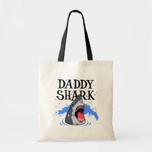 Daddy Shark - Great White Tote Bag