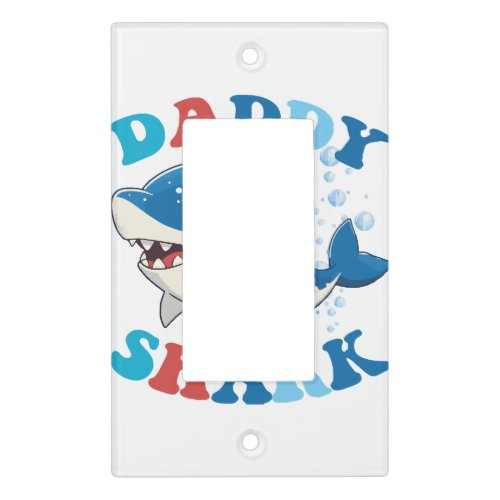 Daddy Shark Light Switch Cover