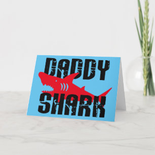 Daddy Shark Worn Graphic Card