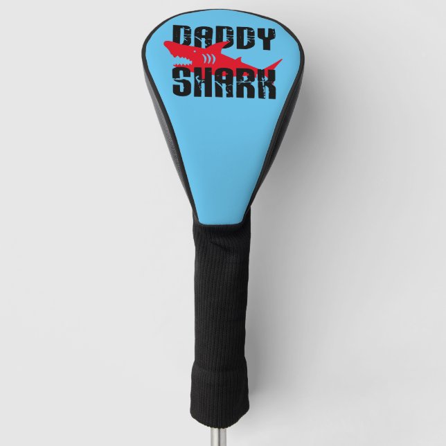 Daddy Shark Worn Graphic Golf Head Cover (Front)