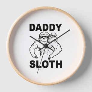 Daddy Sloth Clock