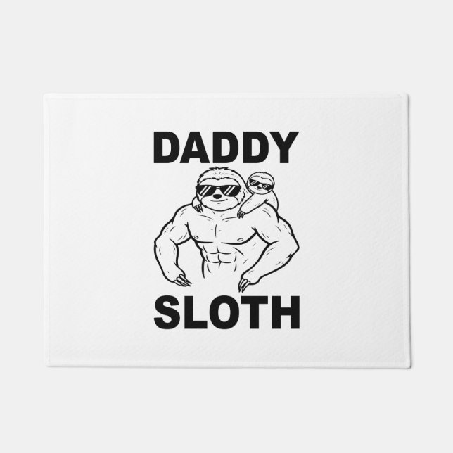 Daddy Sloth Doormat (Front)