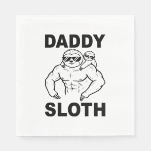 Daddy Sloth Napkins