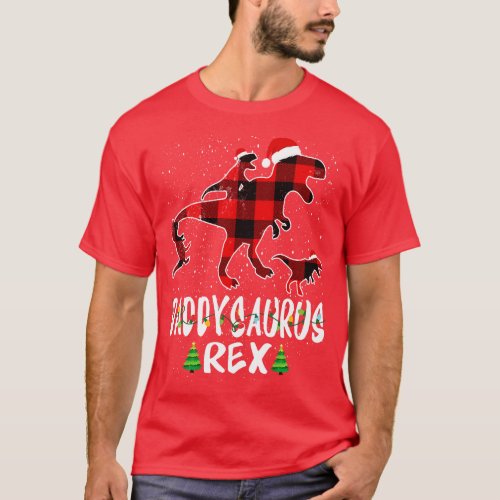Daddy T Rex Matching Family Christmas Dinosaur Shi T_Shirt