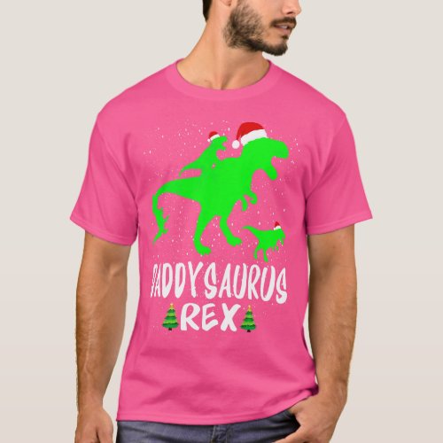 Daddy T Rex Matching Family Christmas Dinosaur Shi T_Shirt