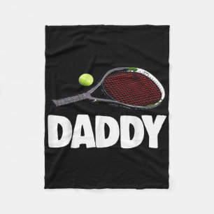 Daddy Tennis S Funny Women Tennis Play Tees Badmin Fleece Blanket