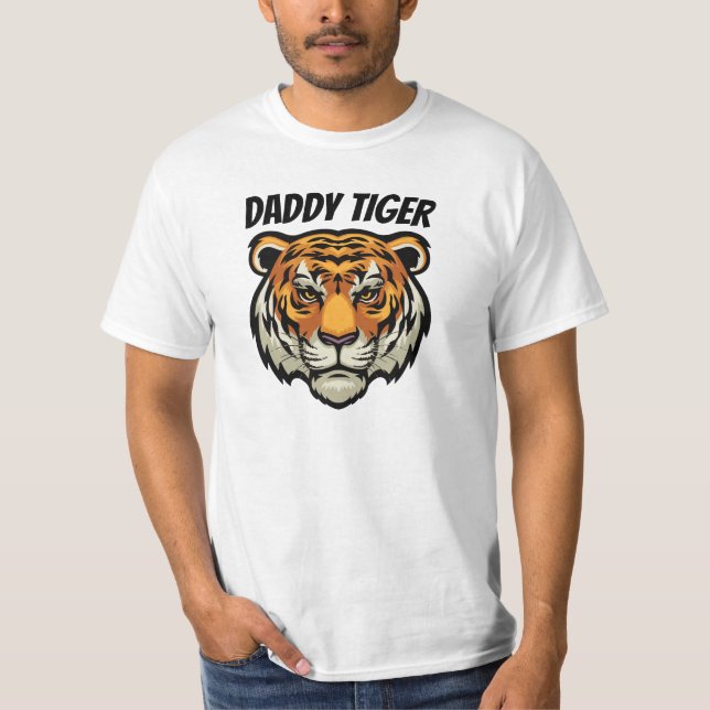 Daddy Tiger Customized  T-Shirt (Front)